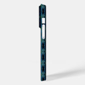 ブルーグリーン虹の星アートデコパターン Case-Mate iPhoneケース (裏面 / 左)