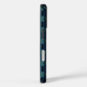 ブルーグリーン虹の星アートデコパターン Case-Mate iPhoneケース (裏面 / 右)