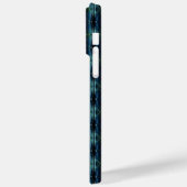 ブルーグリーン虹の星アートデコパターン Case-Mate iPhoneケース (裏面 / 左)