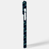 ブルーグリーン虹の星アートデコパターン Case-Mate iPhoneケース (裏面 / 左)