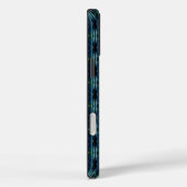 ブルーグリーン虹の星アートデコパターン Case-Mate iPhoneケース (裏面 / 右)