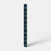 ブルーグリーン虹の星アートデコパターン SAMSUNG GALAXYケース (左側面)