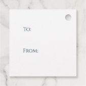 ブルーグリーン金ゴールドインクコスモス フェイバータグ (裏面)