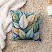 ブルーグリーン金ゴールド離れラテ クッション (ブランケット)