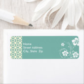 ブルーグリーン&クリームフローラ;アロハ ラベル (インサイチュ)