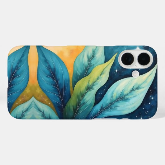 ブルーグリ離れーンズ黄金の太陽と星 Case-Mate iPhoneケース (裏面 (横))
