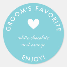 ブルーグルーミングのお気に入りの結婚式の引き出物シール ラウンドシール