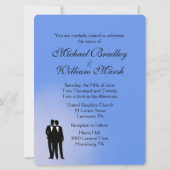 ブルーグルームアンドグルームゲイ結婚ズ 招待状 (正面)