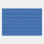 ブルーグルームスマン折り返し紙シート ラッピングペーパーシート (正面)