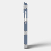 ブルーグレイのクアトロフォイル柄Case-Mate iPhoneケース Case-Mate iPhoneケース (裏面 / 左)