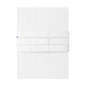 ブルーグレイグリッターボタニカル葉結婚ズ 招待状ベリーバンド (裏面例)