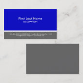 ブルーグレイストライプカスタム 名刺 (正面/裏面)