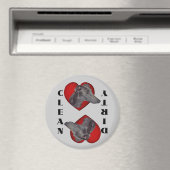 ブルーグレイハウンドハートドッグ食洗機マグネット マグネット (インサイチュ (食洗機))