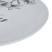 ブルーグレイフローラカスタム設立年 カッティングボード (角)