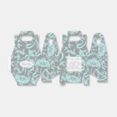 ブルーグレイフローラ60th誕生日サンキューオファーボックス フェイバーボックス (折り畳みなし)