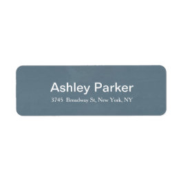 ブルーグレイモダンエレガントスタイリッシュトレンディー ラベル