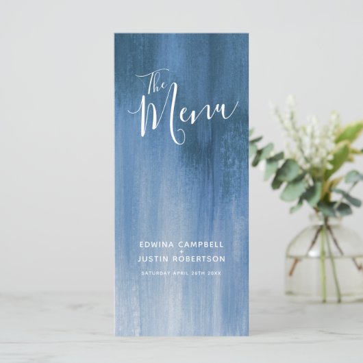 ブルーグレイモダングレーデ結婚ートのメニューラックパック メニュー (スタンド正面)