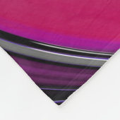 ブルーグレイモダンマゼンタカラーブロックフラクタル フリースブランケット (角)