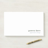 ブルーグレイモダンミニマルシンプルリスト ポストイット (デスク)