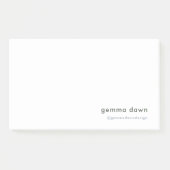 ブルーグレイモダンミニマルシンプルリスト ポストイット (正面)