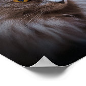 ブルーグレイロシアのネベリングキャットウォールアートポスター ポスター (角)