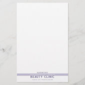 ブルーグレイ企業の、プロフェッショナル文房具 便箋 (正面)