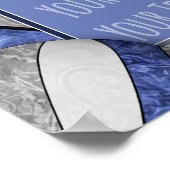 ブルーグレイ女子バレーボールチームの写真 ポスター (角)