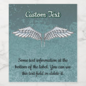 ブルーグレイ翼ワインラベル ワインラベル (シングルラベル)