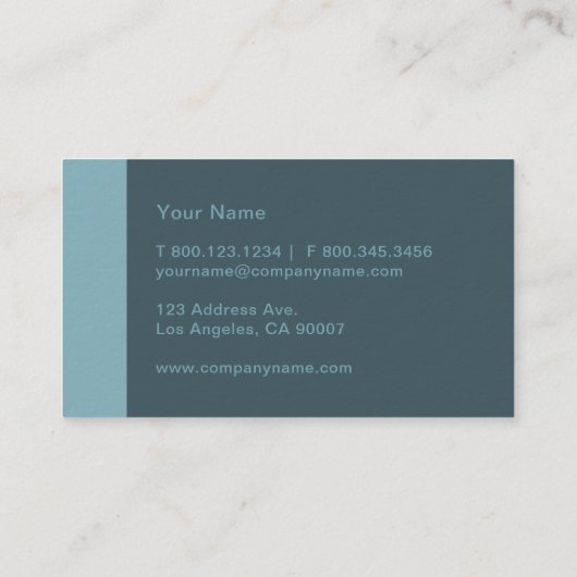 ブルーグレモダンー 名刺 (裏面)