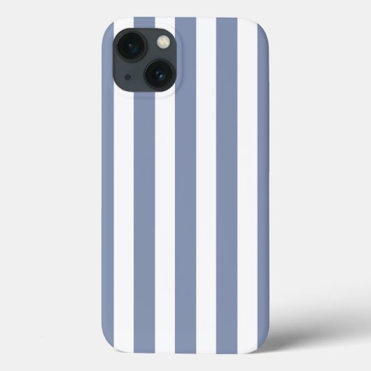 ブルーグレーとホワイトキャンディストライプーのCase-Mate iPhone Case-Mate iPhoneケース (裏面)