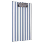 ブルーグレーとホワイトキャンディストライプー クリップボード (右)