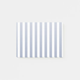 ブルーグレーとホワイトキャンディストライプー ポストイット