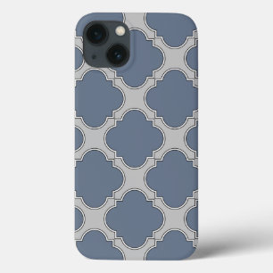 ブルーグレーのクアトレフォイルCase-Mate iPhoneケース iPhone 13ケース