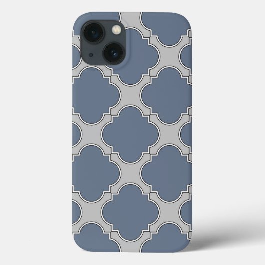 ブルーグレーのクアトレフォイルCase-Mate iPhoneケース Case-Mate iPhoneケース (裏面)