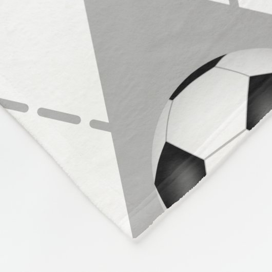 ブルーグレーのサッカーチームの色のアーガイルパターン フリースブランケット (角)