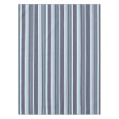 ブルーグレーのストライプ テーブルクロス (正面)