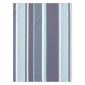 ブルーグレーのストライプ テーブルクロス (正面)