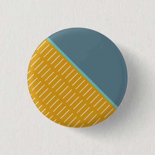 ブルーグレーのスライス 缶バッジ (正面)