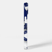 ブルーグレーのチームは女子サッカーボールのパターンをカラー Case-Mate iPhoneケース (裏面 / 右)