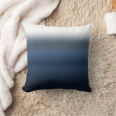 ブルーグレーの水彩画のすくいによって染められるグラデーションな灰色の装飾 クッション (ブランケット)