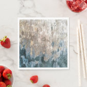 ブルーグレーの装飾抽象芸術アートワーク スタンダードランチョンナプキン (インサイチュ)