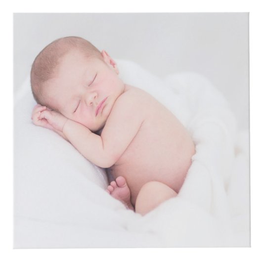 ブルーグレーの誕生Statsの男の赤ちゃんの記念品の写真 フォトキューブ (右)