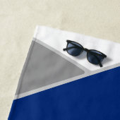 ブルーグレーまたはANY色バレーボパーソナライズされたール ビーチタオル (インサイチュ)