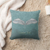 ブルーグレーウィングス装飾用クッション クッション (ブランケット)