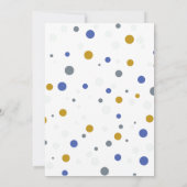 ブルーグレーエレファント男の赤ちゃんシャワー 招待状 (裏面)