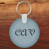 ブルーグレーキーチェーン キーホルダー (正面)