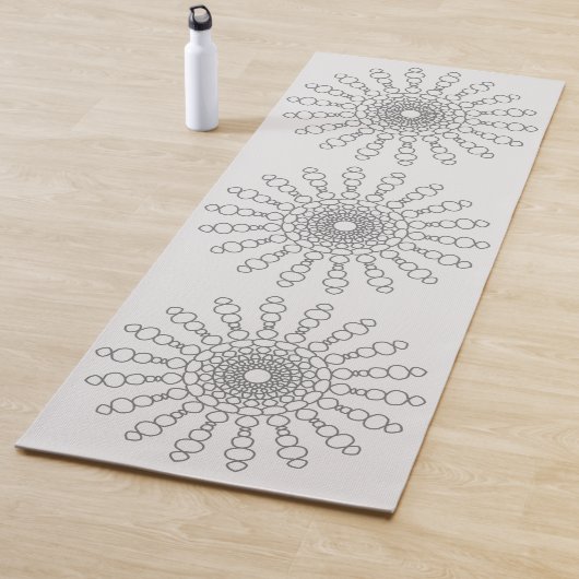 ブルーグレーコブレストーンサンマンダラダブルサイド ヨガマット (インサイチュ)