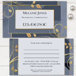 ブルーグレーシック金ゴールド離れ 予約カード