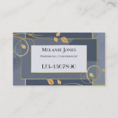 ブルーグレーシック金ゴールド離れ 予約カード (正面)