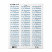 ブルーグレースノーフレークスウィンターワンダーランドホリデー ラベル (フルシート)